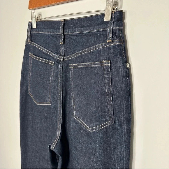 Helmut Lang Dark Wash Jeans Size 28 Long Classic Wash Staple Slim Leg High Rise - Picture 8 of 9